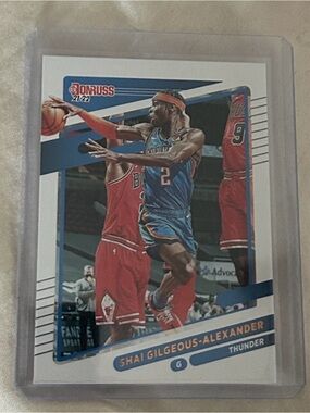 Russ Blue Shai Gilgeous-Alexander Donruss Basketball Card